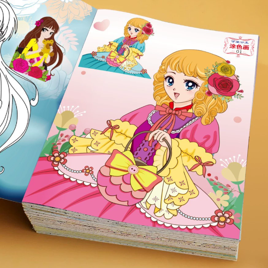 Раскраска, книга с рисунками для детского сада, 2-6-8-10 лет, граффити