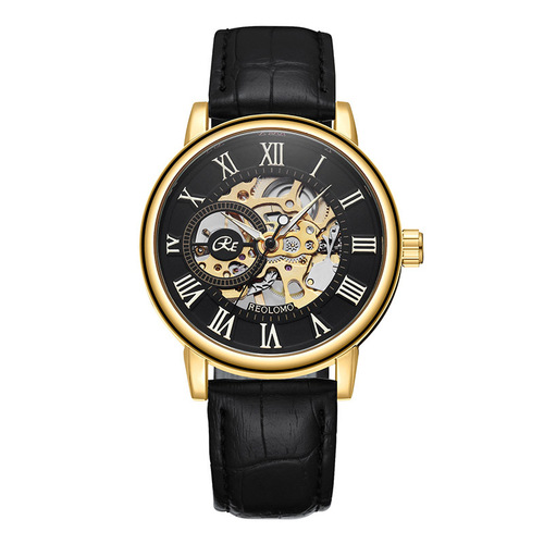 Watches Cross-border Leo Lai hollow bottom mechanical foreign trade watches mechanical watches non-automatic mechanical men's watches wholesale