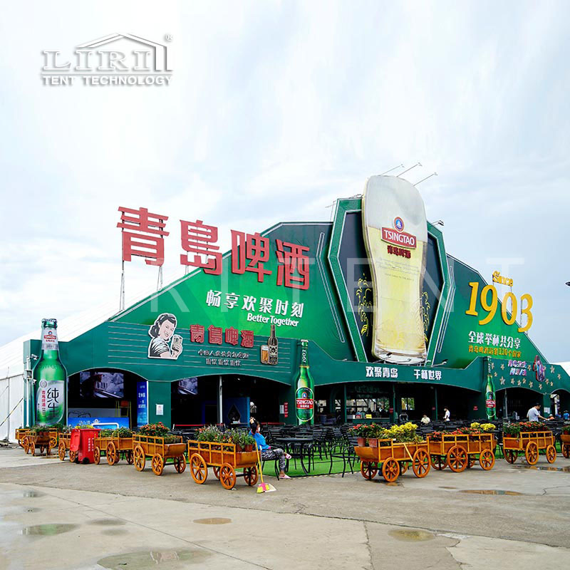 青岛啤酒节蓬房出租大型美食节大棚租赁户外铝合金啤酒大棚厂家