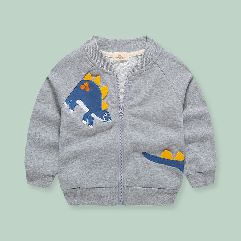 Chaqueta con cremallera de otoño para niños, nueva chaqueta de béisbol elegante 2025, top informal para niños, chaqueta tipo cárdigan para bebé.