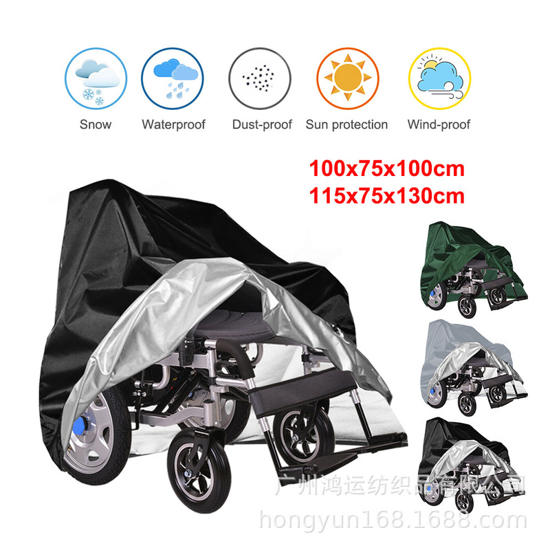 Supply cross-border elderly scooter electric wheelchair dust cover 210 Oxford cloth outdoor waterproof cover sunscreen cover Supply cross-border elderly scooter electric wheelchair dust cover 210 Oxford cloth outdoor waterproof cover sunscreen cover