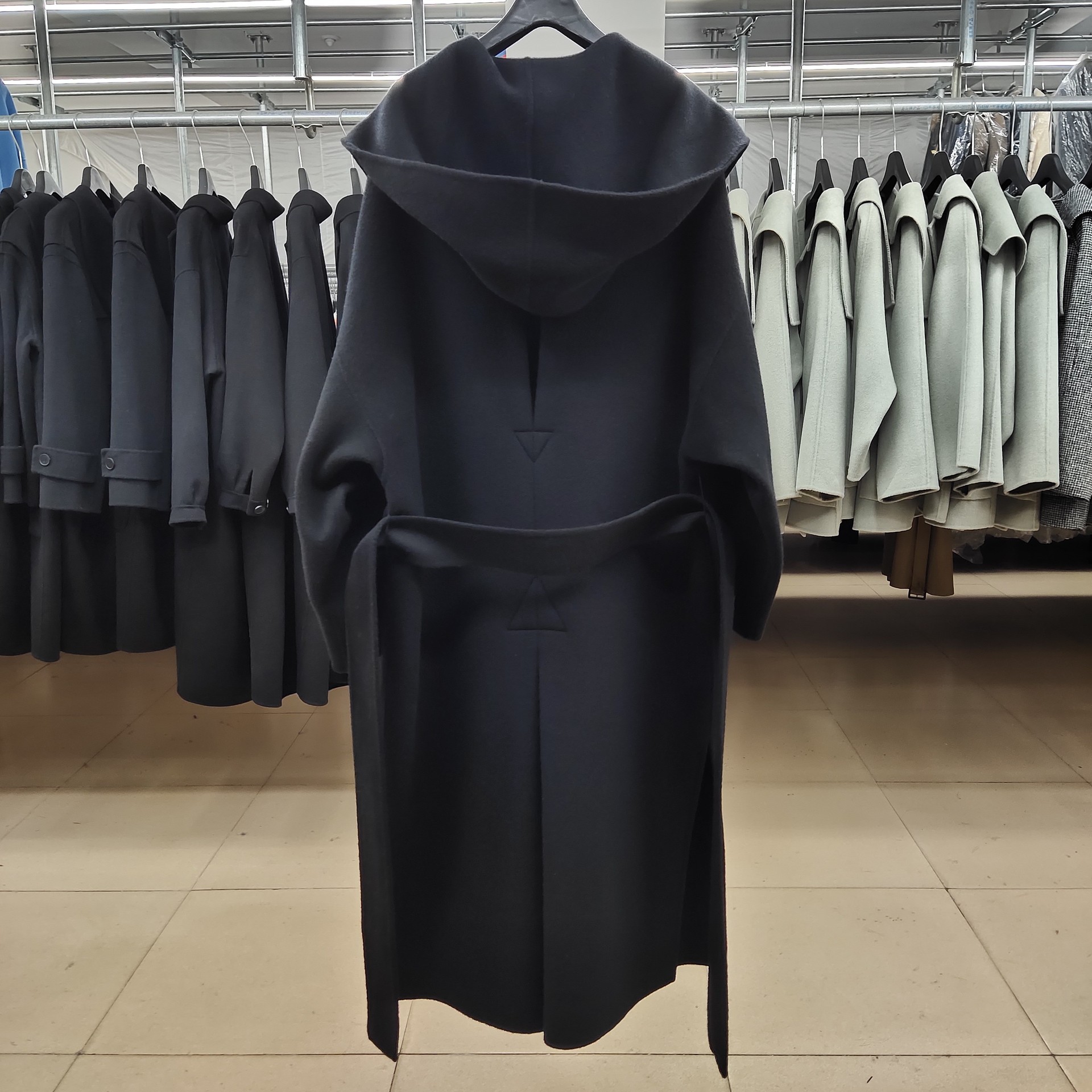 Autumn demi-season long double-sided cashmere woolen woolen coat…