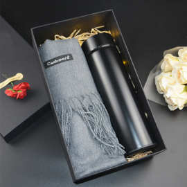 新年元旦礼物男生生日保温杯礼盒女公司年会店铺活动促销礼品刻字