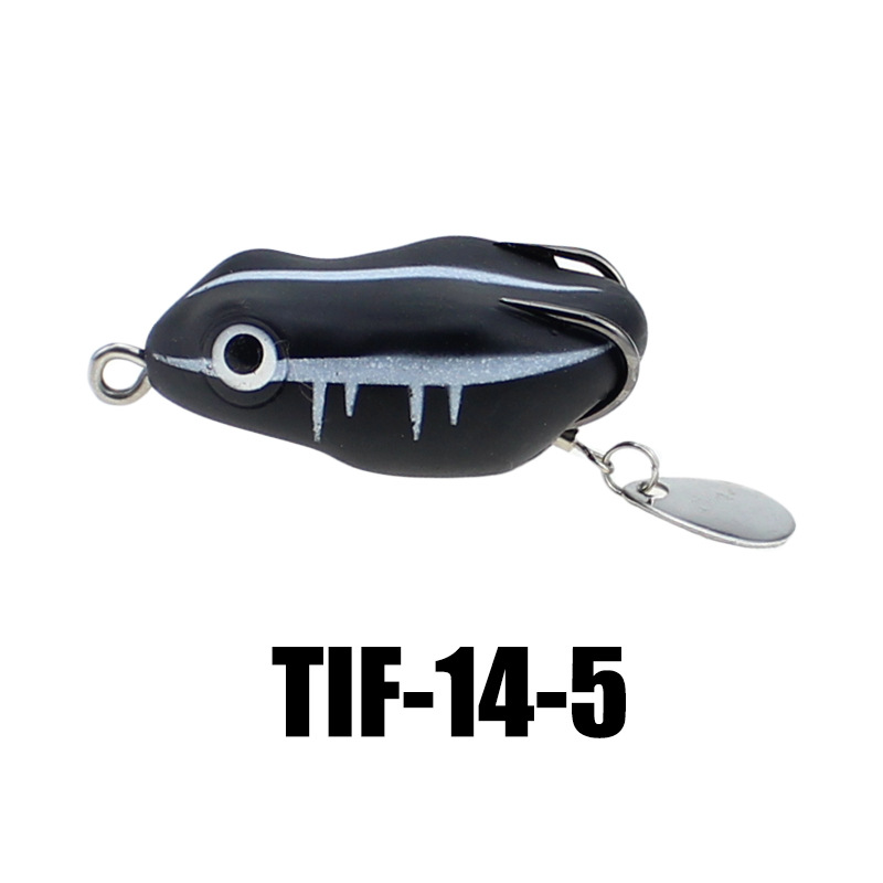 Mini Lei Rana Luya estilo tailandés pescado negro duro negro 45mm 8,5G