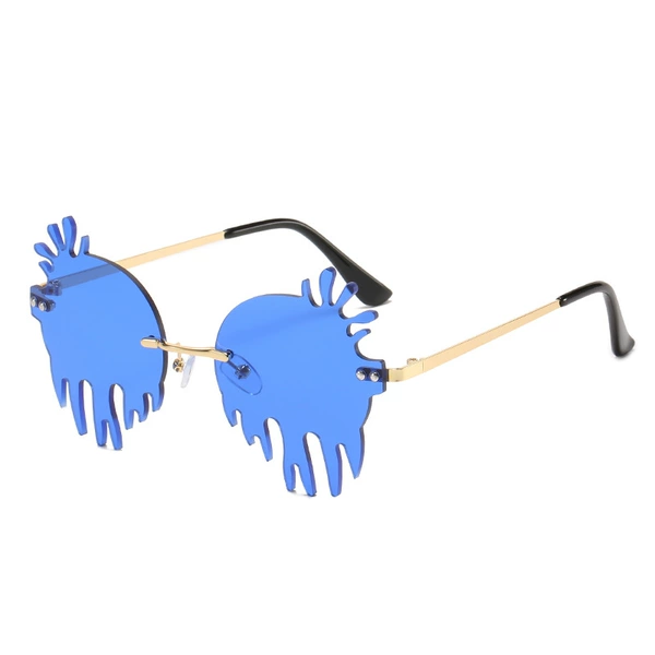 Golden frame deep blue tablets