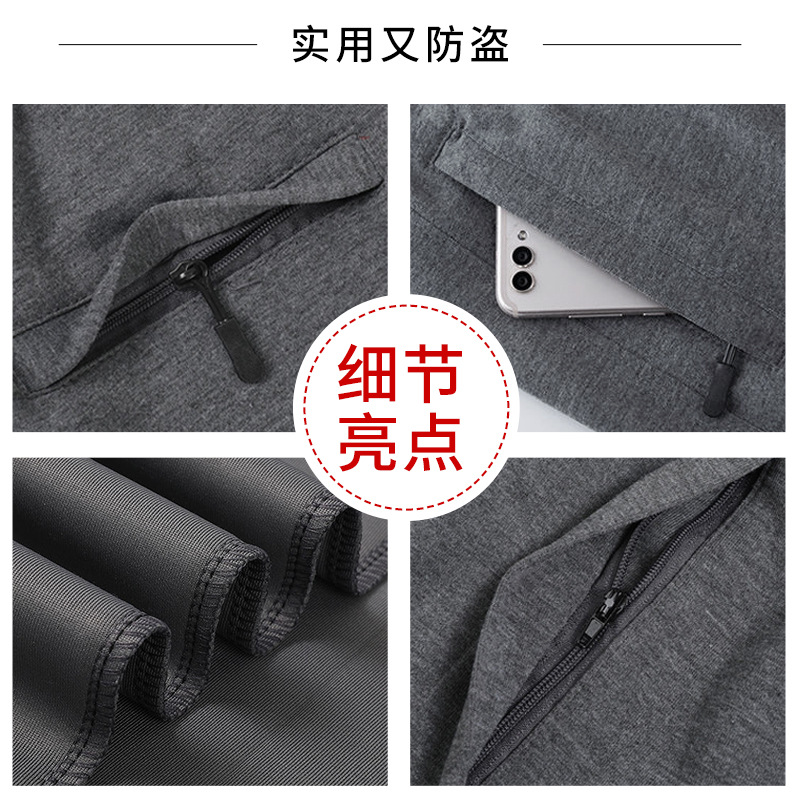 Pantalones deportivos de verano, primavera y otoño para hombre, talla grande, cintura alta, pierna recta, forro polar para otoño e invierno, casual, cintura alta, adelgazantes.