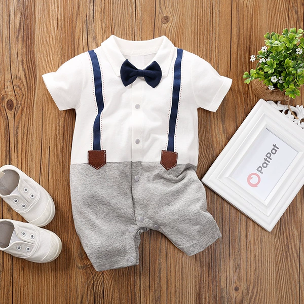 Suspenders, bow tie