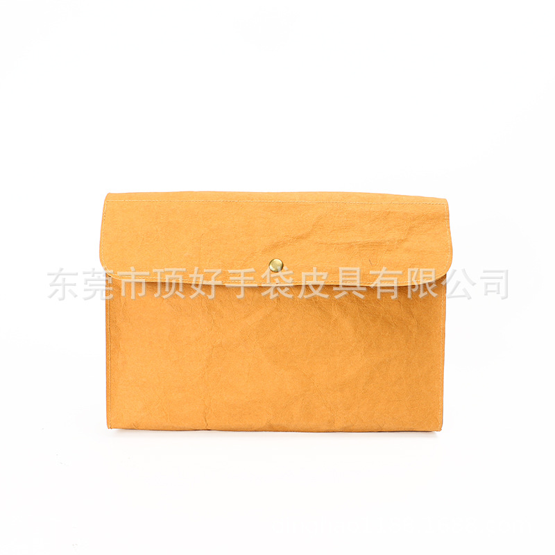 Simple environmental protection kraft paper computer bag waterproof wear-resistant kraft paper business bag multi-functional kraft paper liner bag