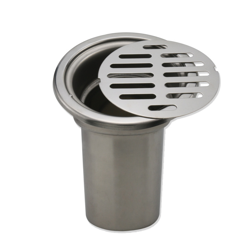 Desagüe de piso de techo exterior de acero inoxidable tipo 87 antibloqueo Cubo de lluvia balcón terraza exterior jardín antibloqueo cubierta de drenaje de piso
