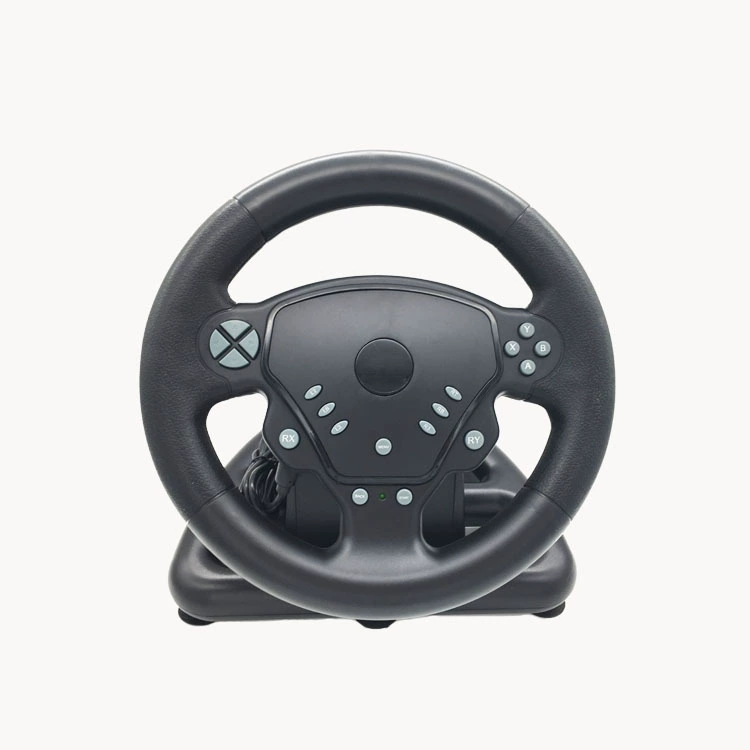 Factory sales X-One/PC two-in-one game steering wheel vibration PS2 computer
