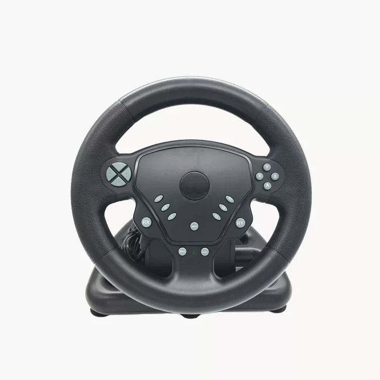 Factory sales X-One/PC two-in-one game steering wheel vibration PS2 computer