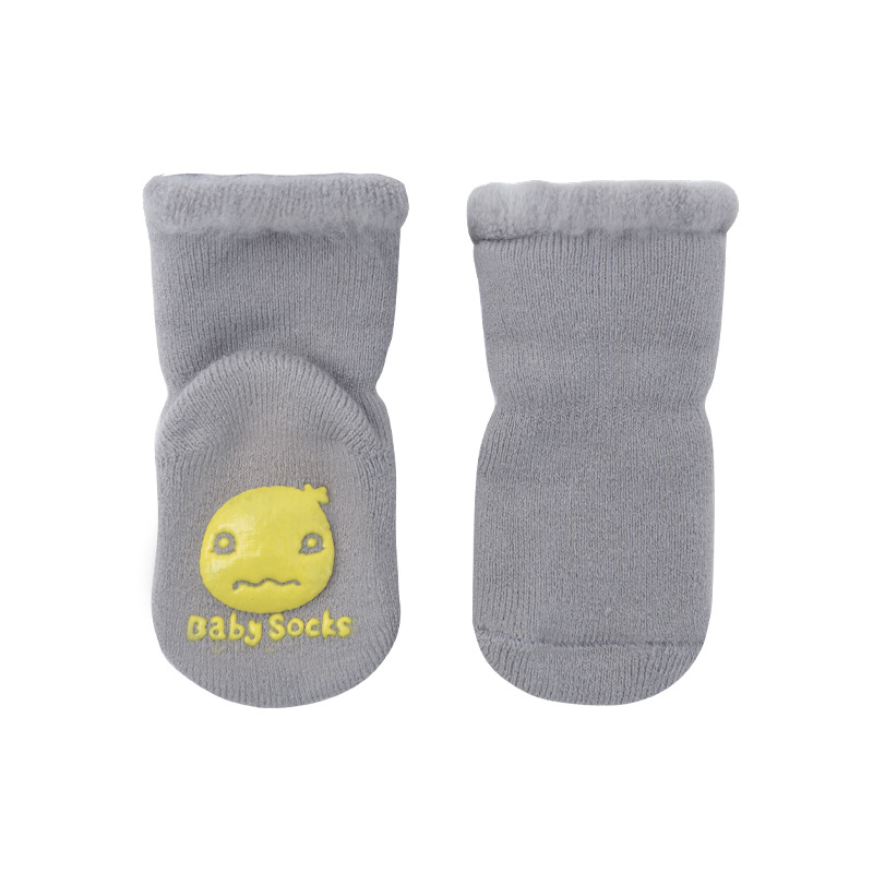 20 años nuevos calcetines para bebés Otoño e Invierno engrosados forrados con forro polar calcetines cálidos para bebés Calcetines antideslizantes para niños pequeños