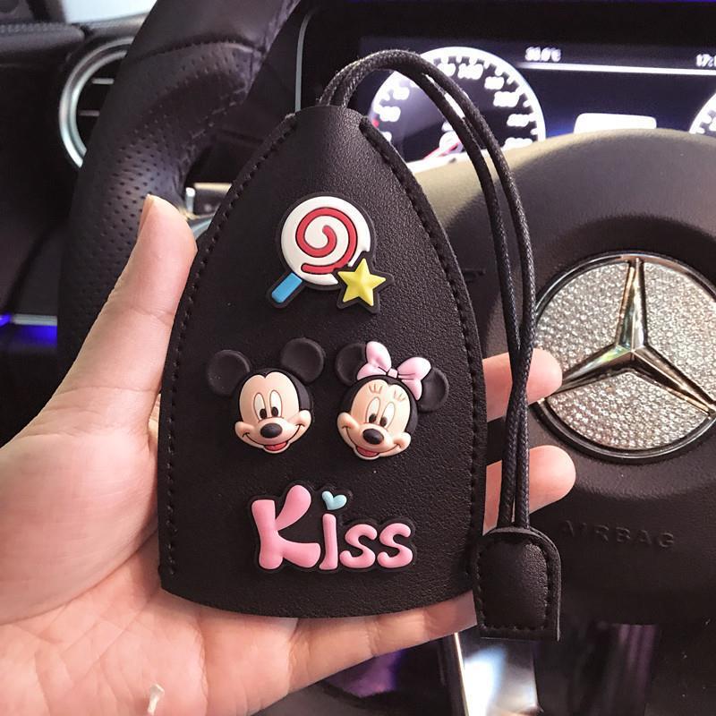 Creative Cute Cartoon Car Key Case Car Key Case Keychain Case Protective Case Pendant for Women and Men