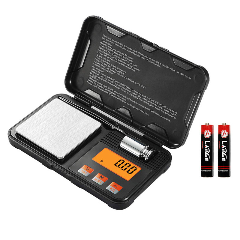 精度0.001g迷你珠宝秤 口袋秤克拉称0.01g电子秤便携手掌称克秤