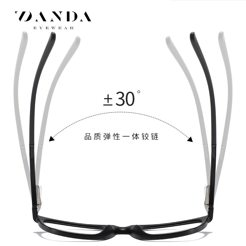 Wanda nuevo anti-Luz Azul gafas TR2310 hombres retro gafas lisas primavera pierna sin clip de la cara gafas de ordenador