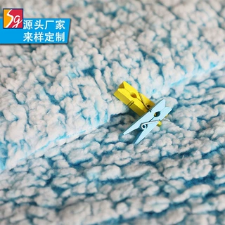 源头厂家来样定制背印羊羔绒面料 全涤品质保障秋冬睡衣毛毯布料