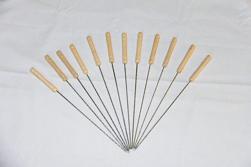 Factory direct sales barbecue supplies stainless steel barbecue skewers kebab barbecue needles outdoor barbecue tools