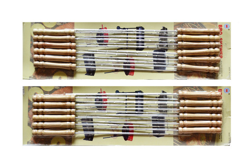 Factory direct sales barbecue supplies stainless steel barbecue skewers kebab barbecue needles outdoor barbecue tools