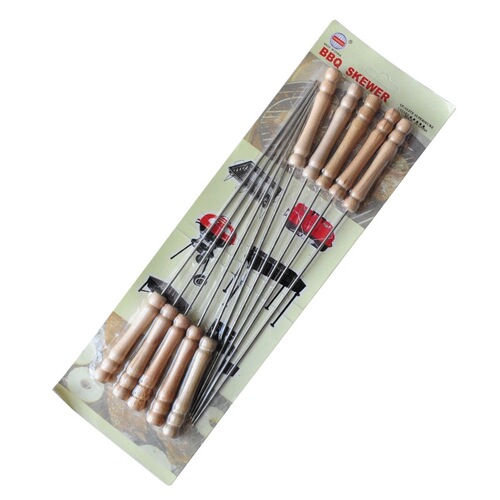 Factory direct sales barbecue supplies stainless steel barbecue skewers kebab barbecue needles outdoor barbecue tools