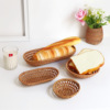 Rattan Fruits Basket Japanese breakfast bread Vietnam manual weave desktop Countryside Storage Bamboo Tray