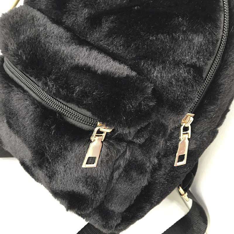 Mochila de moda para mujer de otoño e invierno con elegantes orejas de conejo, mochila escolar para estudiantes, suministro directo de fábrica, estilo nacional artístico.