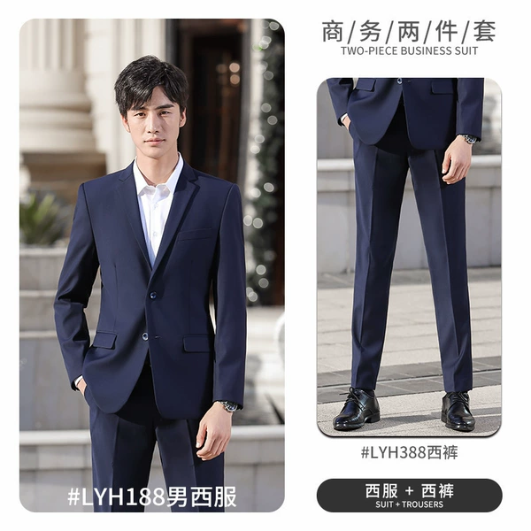 Lyh188 male treasure blue suit +388 trousers