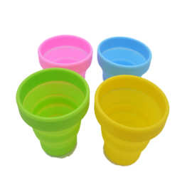 便携式硅胶折叠杯户外运动折叠水壶水杯食品级硅胶水杯压缩杯水壶