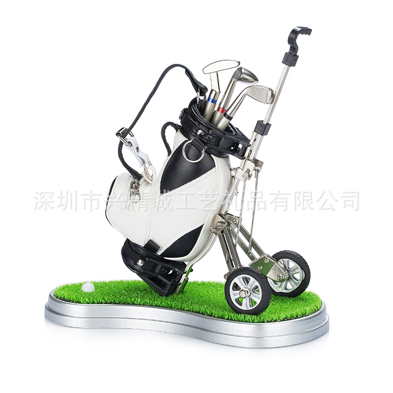 Estudiante creativo aprendizaje Premio papelería regalo Golf deportes creativo bolsa de golf titular la pluma traje