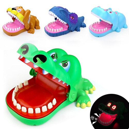 Net celebrity's same style tooth-biting finger-biting shark crocodile trick party street stall supply decompression toy