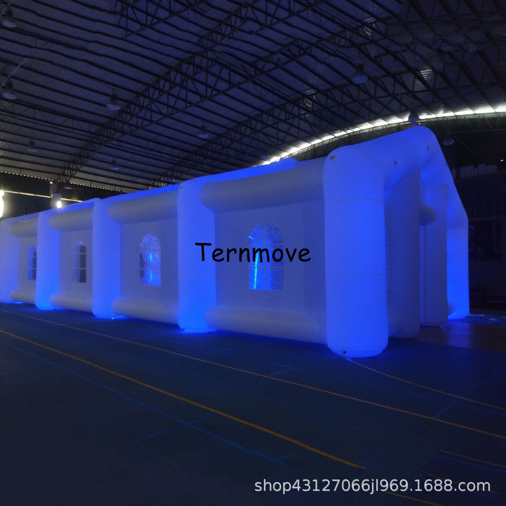 商用广告防晒充气帐篷户外遮阳遥控发光汽车无尘喷漆车间带过滤棉