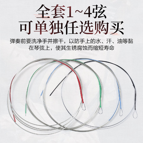 Xinghai Gospel Performance Grade Pipa Strings Steel Wire 1 2 34 Sets of Strings Professional Pipa String National Instrument Accessories
