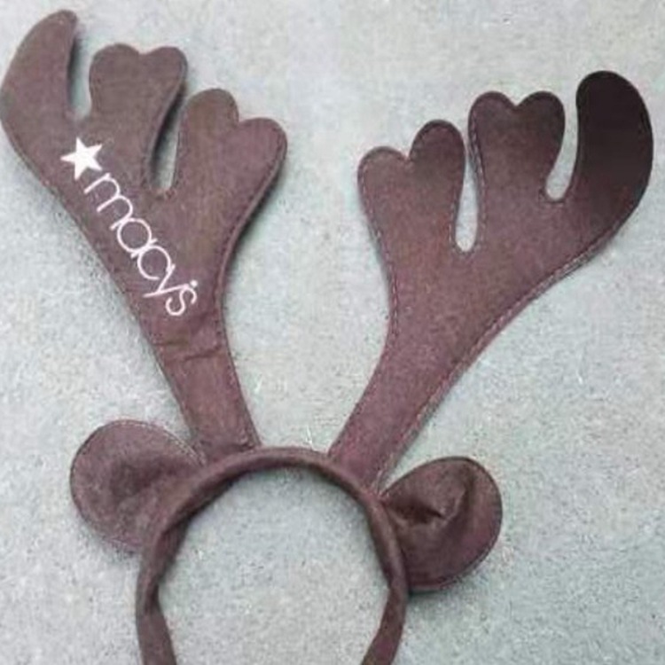Fabricante de Navidad café no tejido corno de ciervo cor