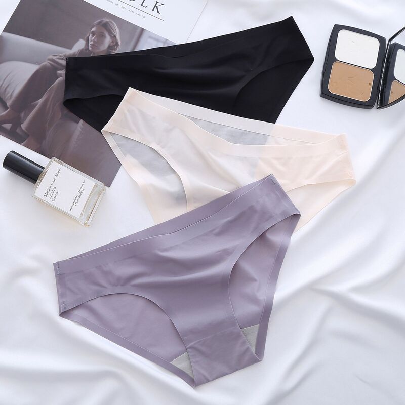 Breathing Mask Underwear Naked Feeling Unrestrained One-piece Ultra-thin Breathable Soft Non-marking Ice Silk Girls' Pants
