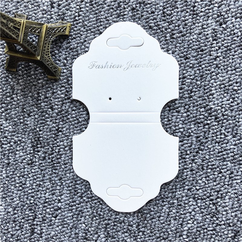 韩版耳环项链卡片现货耳环发圈白色纸卡小饰品卡片logo