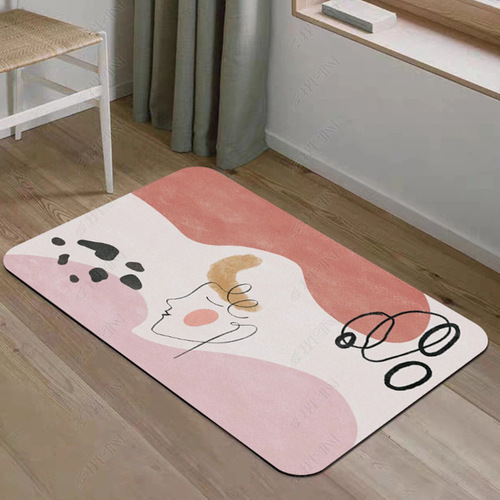 Cartoon cute entrance floor mats, door mats, household entrance door mats, internet celebrity door absorbent anti-slip mats, entrance carpets