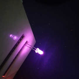 厂家供应F3F5圆头紫光395-405验钞杀菌LED灯批发电子发光二极管