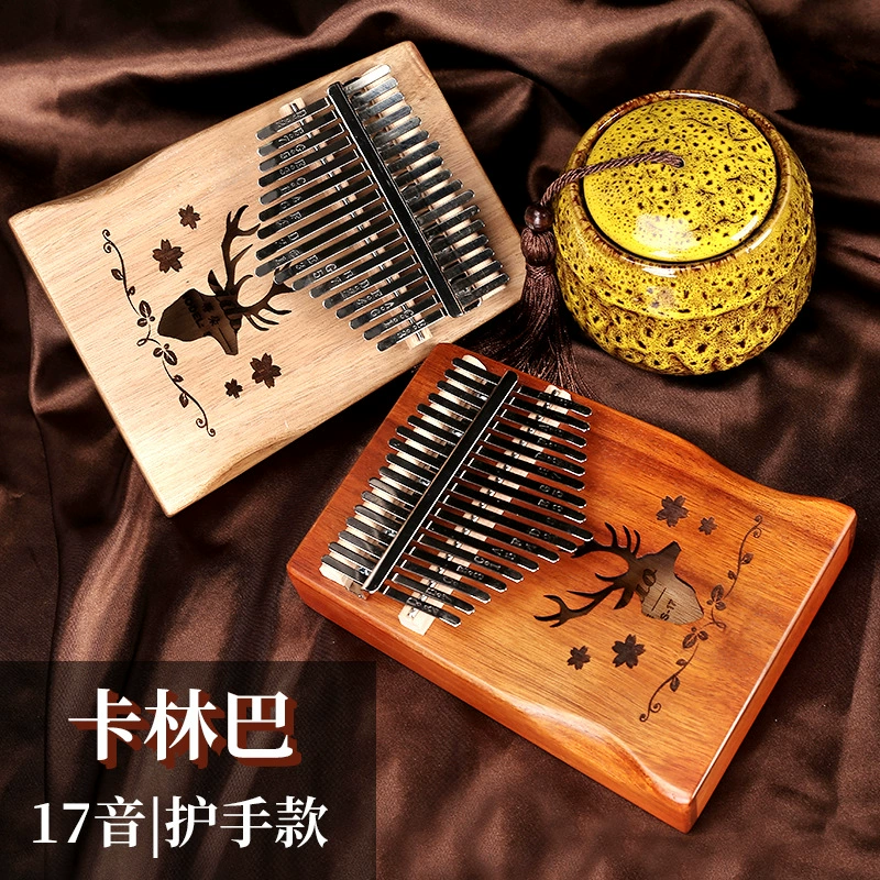 17-цветное пианино калимба пианино из дерева акации для начинающих большой палец пианино портативное пианино калимба пальцевое пианино