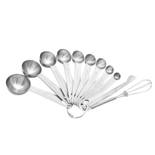 Stainless steel measuring spoon set with scale measuring spoon baking tools measuring spoons