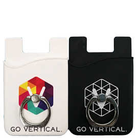 硅胶带指环扣手机支架手机卡贴配件懒人桌面手机插卡支架支架