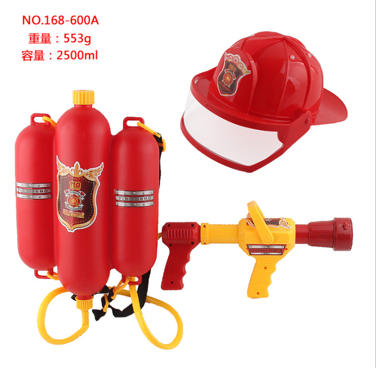 Mochila pistola de agua + sombrero contra incendios 0.553kg