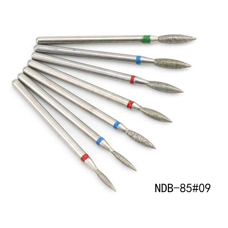 Herramientas de uñas de dedo 7 piezas traje de plata cabeza de molienda de acero de tungsteno diamante removedor de uñas máquina de molienda cabeza de molienda