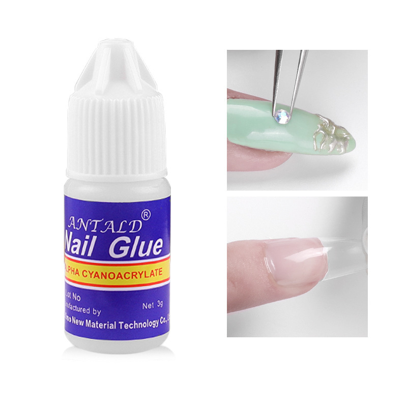 Cross-border nail glue drill 3g glue nail jewelry supplies supporting nail wear nail glue factory wholesale