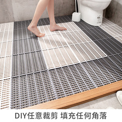 New striped bathroom TPE anti-fall mats spliced ​​anti-slip mats Waterproof and waterproof hollow mats bathroom floor mats