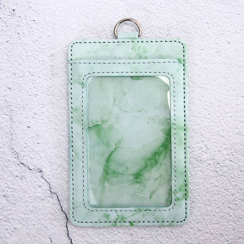 Jinbeisi tarjeta de trabajo Tarjeta de insignia titular cordón tarjeta de trabajo bancaria Tarjeta de insignia titular de la tarjeta etiqueta cubierta de cuero titular de la tarjeta de fábrica