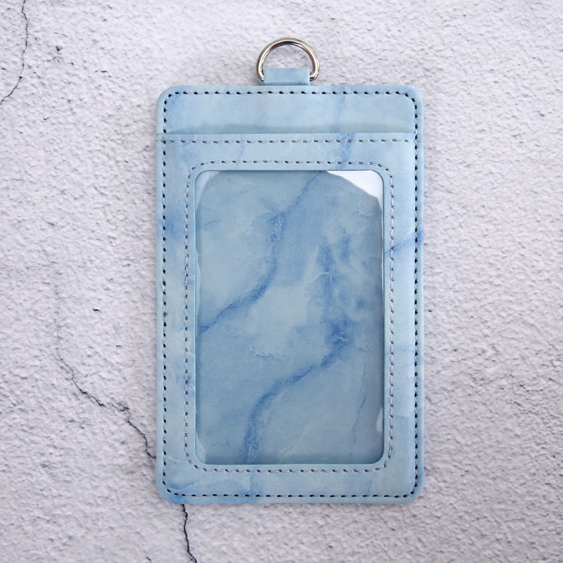 Jinbeisi tarjeta de trabajo Tarjeta de insignia titular cordón tarjeta de trabajo bancaria Tarjeta de insignia titular de la tarjeta etiqueta cubierta de cuero titular de la tarjeta de fábrica