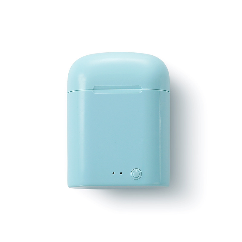 En stock auricular Bluetooth i7s macaron color a juego i7mini inalámbrico binaural estéreo modelo de color con compartimento de carga