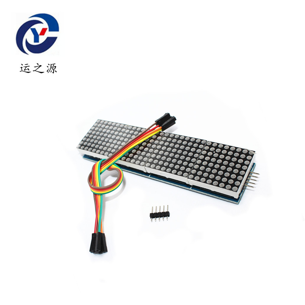 MAX7219点阵模块 驱动LED显示模块 控制单片机 4合一显示 送5P线