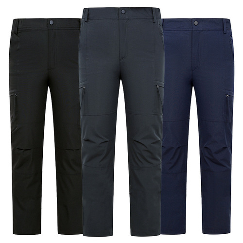 Niaojia's same style outdoor men's and women's two-piece outdoor waterproof and windproof velvet hiking trousers for autumn and winter