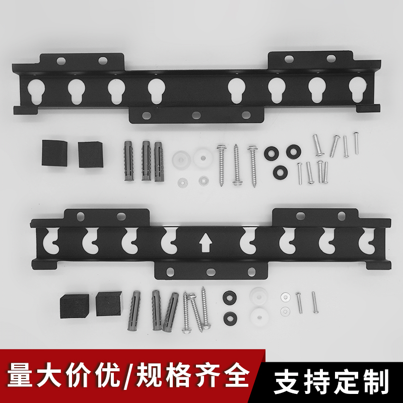 Air conditioning support mechanical wall-mounted M019 TV rack black fixed display shelf