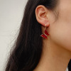 Fashionable accessory, zirconium, earrings, necklace, European style, autumn, simple and elegant design